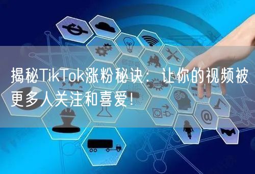揭秘TikTok涨粉秘诀：让你的视频被更多人关注和喜爱！
