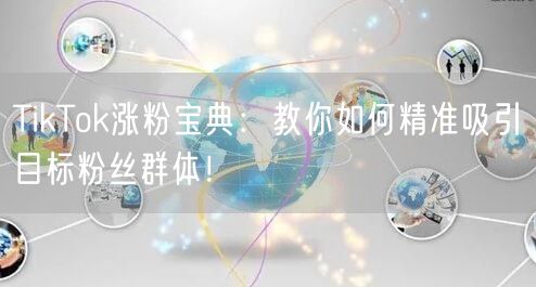 TikTok涨粉宝典：教你如何精准吸引目标粉丝群体！